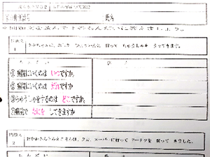 短文の読み書き