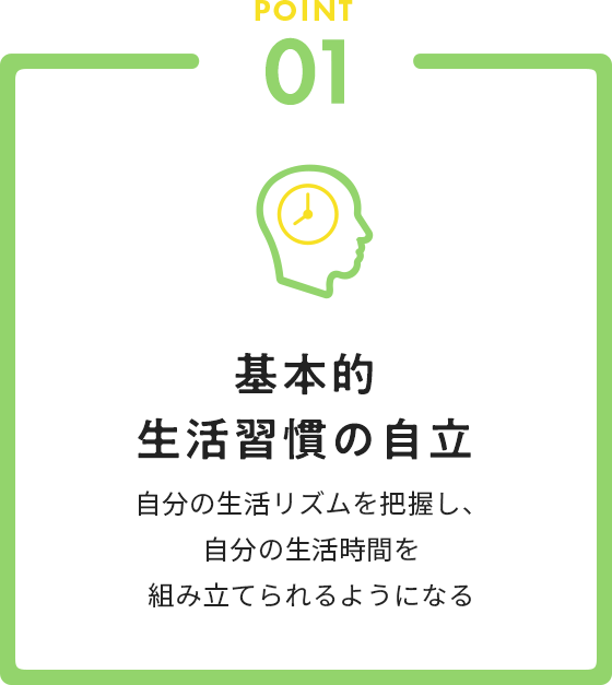 基本的生活習慣の自立